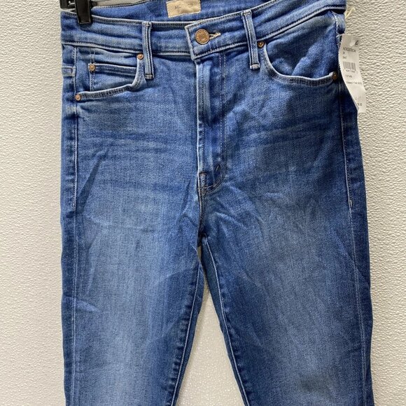 Mother Women’s The Stunner Bunny Slip Capri Jeans Size 26 Connect The Dots Blue - Picture 12 of 14